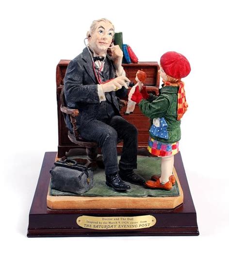 Norman Rockwell "Doctor and the Doll" Statue (1989)