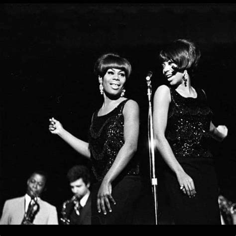 The Marvelettes L-R Gladys Horton and Katherine Anderson performing at ...