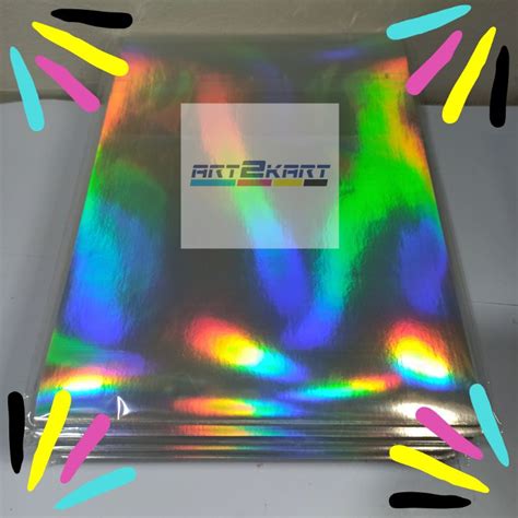 Ecosolvent Holographic Hologram Vinyl Sticker 10 sheets A4 size | Shopee Philippines