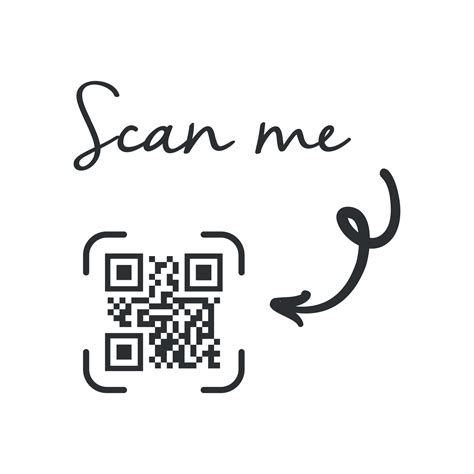 QR code for smartphone. Inscription scan me with smartphone icon. Qr ...