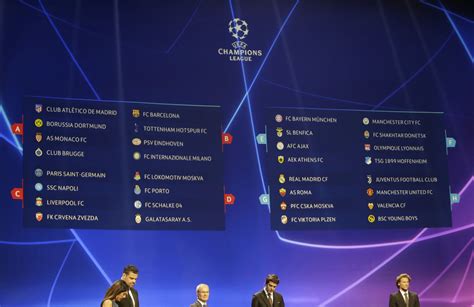 UEFA Champions League group stage draw comes up with interesting match ...