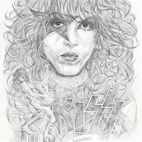 Paul Stanley photo | Kiss artwork, Kiss art, Caricature sketch