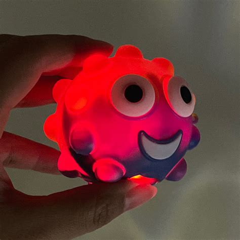 Popular Silicone Pops Eye out Fidget Toys Relieve Stress Popping Squeeze Light up Ball Toys for ...