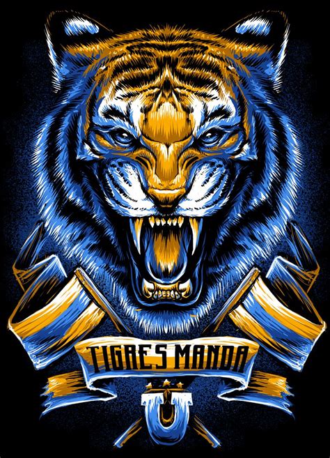 Incomparables x Tigres UANL on Behance Más Tiger Wallpaper, Animal ...