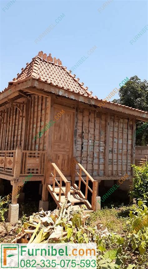 Jual Rumah Kayu Desain Minimalis Kayu Jati Asli Jepara