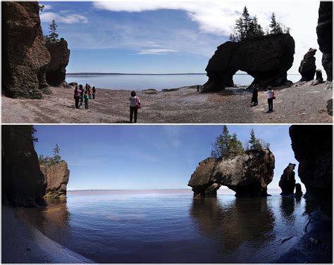 I visited the Bay of Fundy this weekend. This is how much the tides there rise in 90 minutes ...