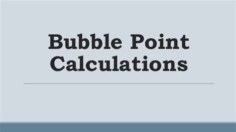 bubble point calculations (MATLAB)