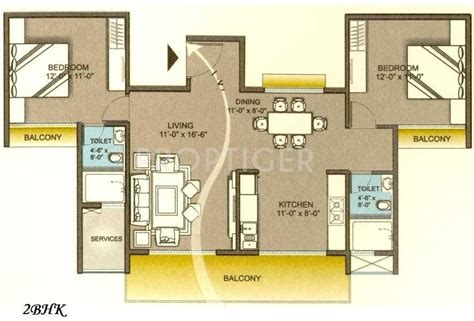 Sunteck Signia High Floor Plan - floorplans.click