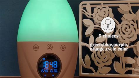 FiveHome wake up light alarm clock with color changing - YouTube