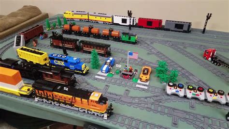 Custom Lego Train Layout Part 1 -Table and Track - YouTube