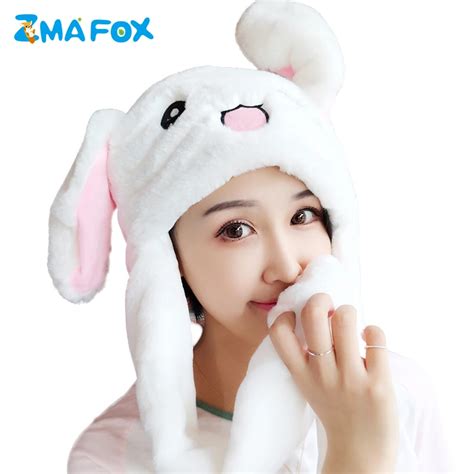 Rabbit moving ears hat Tik Tok cute kids girls pinching bunny hats ...