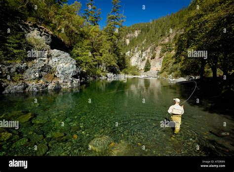 Flyfishing on the Smith River California Stock Photo - Alamy