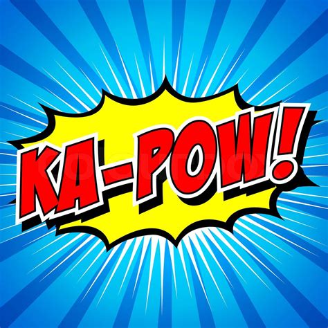 Ka-pow! Comic-Sprechblase, Cartoon. | Stock-Vektor | Colourbox