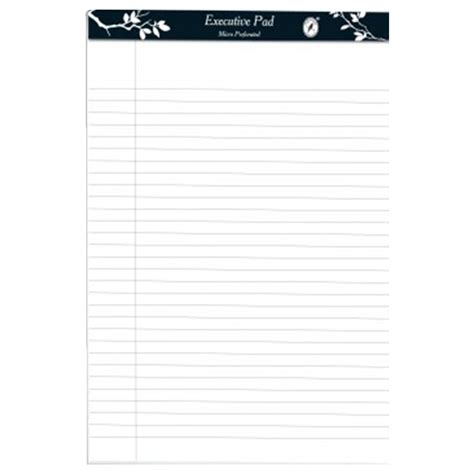 A4 White Single Line Notepad (100 pgs)