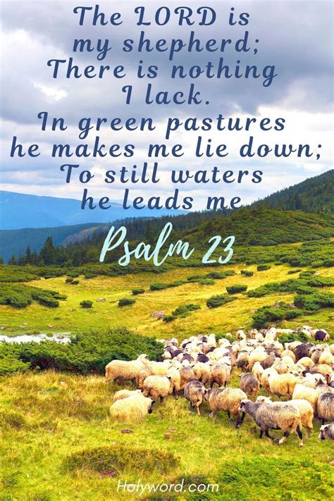 Psalm 23 – The Lord Is My Shepherd | Psalms, Lord is my shepherd