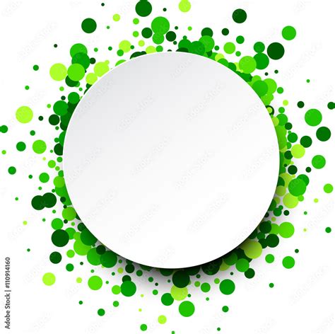 Round background with confetti. Stock Vector | Adobe Stock