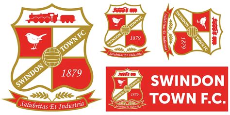 Swindon Town FC Crest Wall Sticker Bonus Wall Sticker Set - Etsy