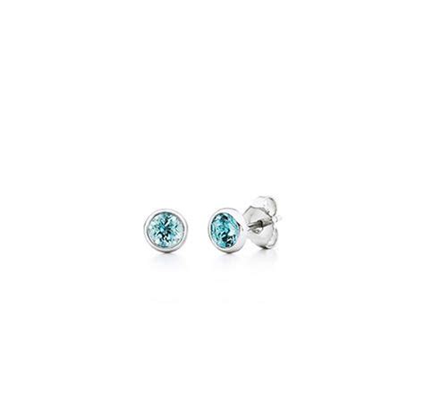 Tiffany & Co. | Item | Elsa Peretti® Color by the Yard earrings in platinum with aquamarines ...