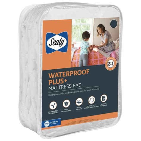 Sealy Waterproof Plus+ Mattress Pad, Queen - Walmart.com - Walmart.com