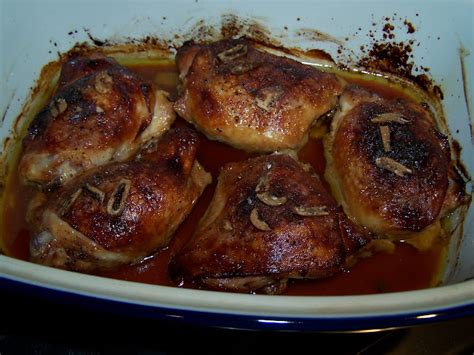 Go Ahead... Take A Bite!: Oven Roasted Honey Ginger Chicken Thighs