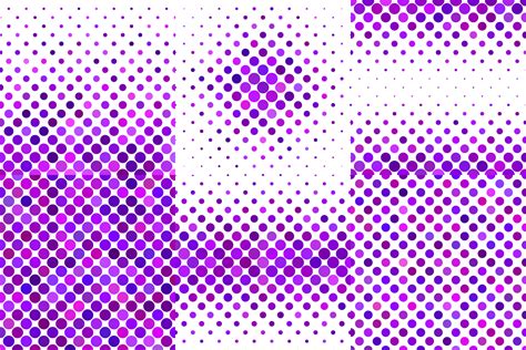 24 Purple Dot Patterns AI, EPS, JPG 5000x5000