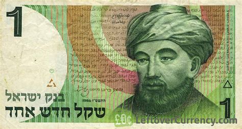 1 Israeli New Shekel (Rabbi Moses Maimonides) - exchange yours