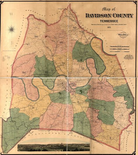 Nashville History: Davidson County Tenn., map, 1901