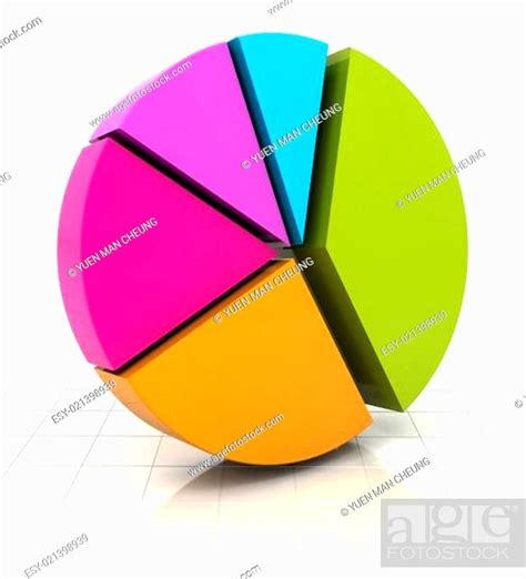 Colourful pie chart, 3d render, Stock Photo, Picture And Low Budget ...