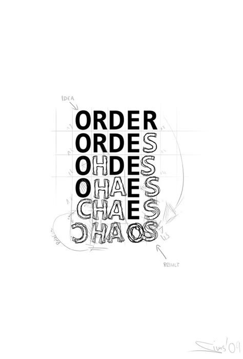 order out of chaos | Photoshop video tutorials, Typography design ...