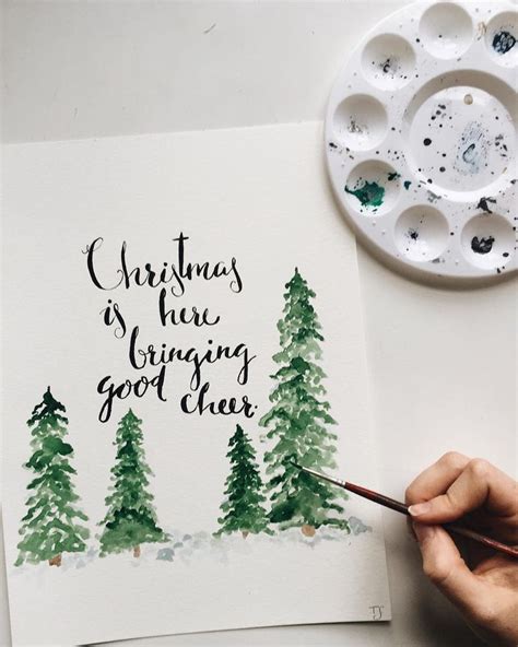 thecrookedhammer | Watercolor christmas cards, Diy christmas cards ...