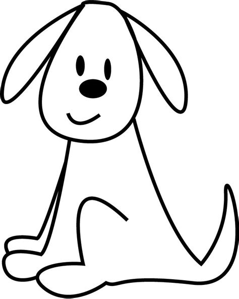 Cartoon Cat Sitting - Coloring Home | Dog clip art, Dog coloring page ...