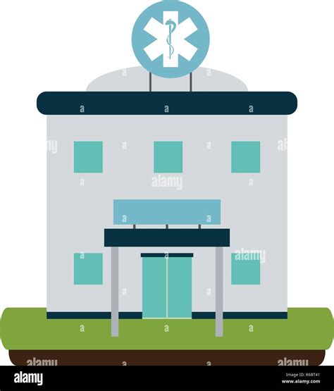 Hospital building scenery Stock Vector Image & Art - Alamy