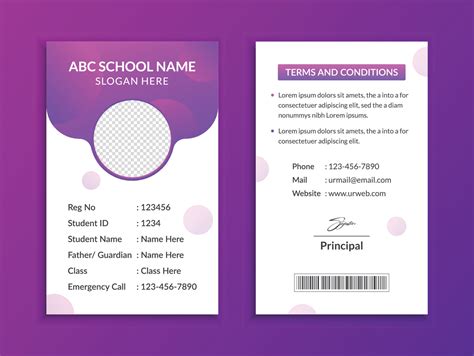 School ID Card Design In MS Word 2020 || Student Identity, 48% OFF