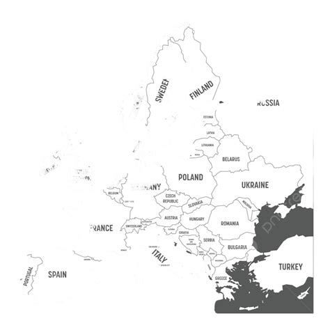 Europe Map Countries Blank