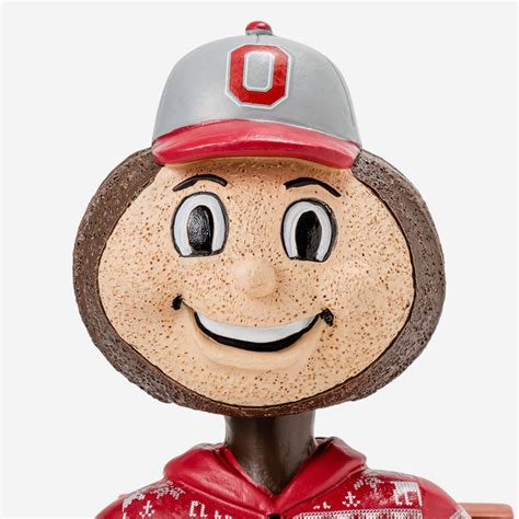 Brutus Buckeye Ohio State Buckeyes Holiday Mascot Bobblehead FOCO