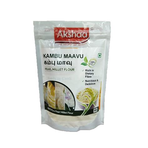 Akshaa Kambu Flour 500gm - Store Aksha Foods