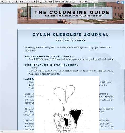 Dylan Klebold's full journal added to revamped Columbine Guide