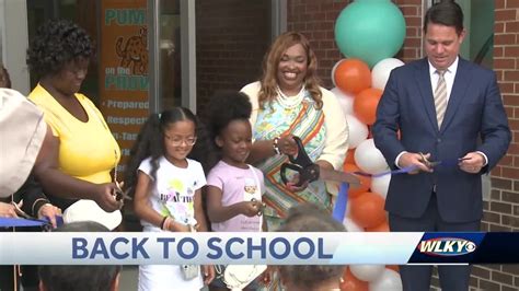 JCPS celebrates opening of Perry Elementary School - YouTube