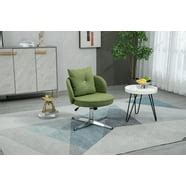 AVAWING Modern Velvet Home Office Computer Desk Task Chair W/Wheels Mid-Back Adjustable Swivel ...