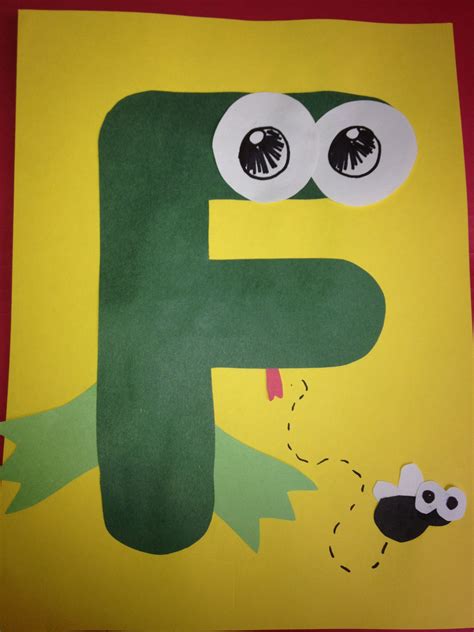 F is for Frog | Letter a crafts, Preschool arts and crafts, Preschool art activities