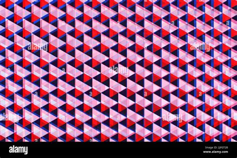 Red, pink and dark blue abstract background with triangular elements ...