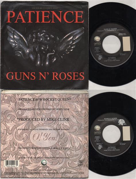 GUNS N ROSES Patience 7" Ps, Rare Orig 1988 Special Dj Issue Vinyl Single, Same | eBay