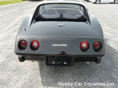 1977 Black Corvette Stingray 4spd Survivor For Sale - Hobby Car Corvettes