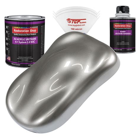 Restoration Shop Titanium Gray Metallic Acrylic Urethane Auto Paint Complete Quart Paint Kit ...