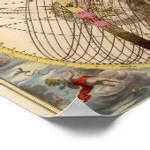 Vintage World Map Poster | Zazzle