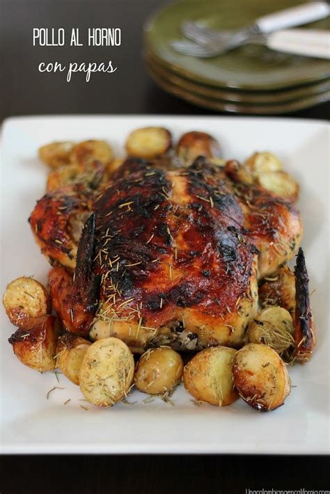 Pollo al horno con papas - unacolombianaencalifornia.com