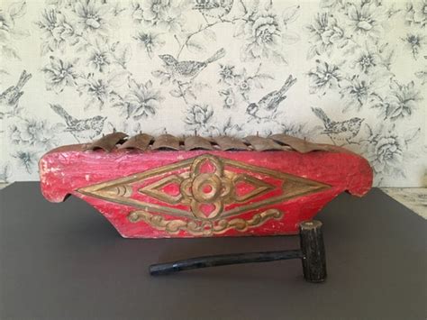 Indonesian Hand Hewn Saron Barung in Red and Gold for Gamelan - Etsy