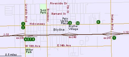 Blythe California Map - Zip Code Map