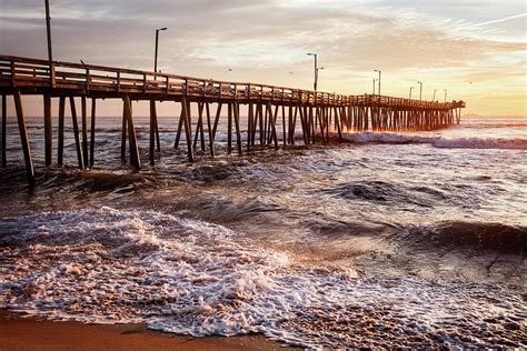 Virginia Beach Fishing Pier Photograph by Lisa McStamp - Pixels