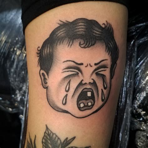 Cry baby tattoo By Steven Madrid American Vintage Tattoo. OC Cry Baby ...